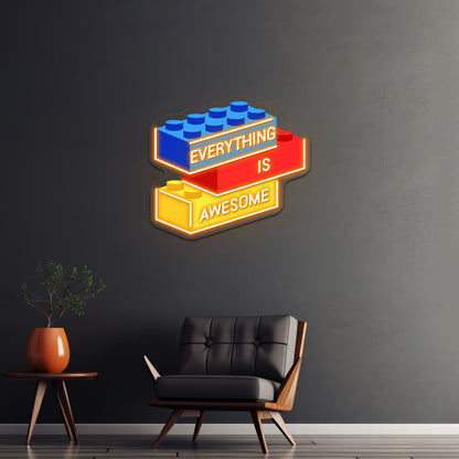 Everything Is Awesome Artwork Custom Neon Led Sign - Shineneon