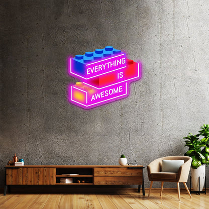 Everything Is Awesome Artwork Custom Neon Led Sign - Shineneon