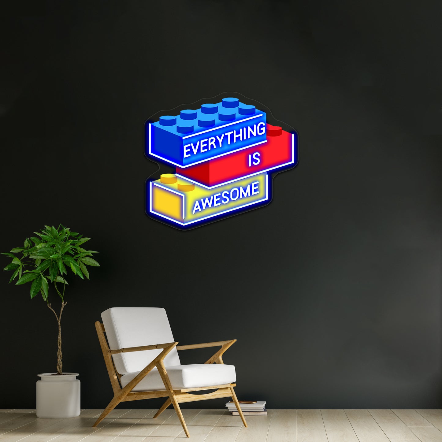 Everything Is Awesome Artwork Custom Neon Led Sign