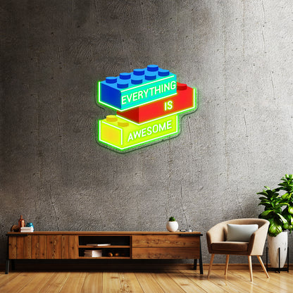 Everything Is Awesome Artwork Custom Neon Led Sign