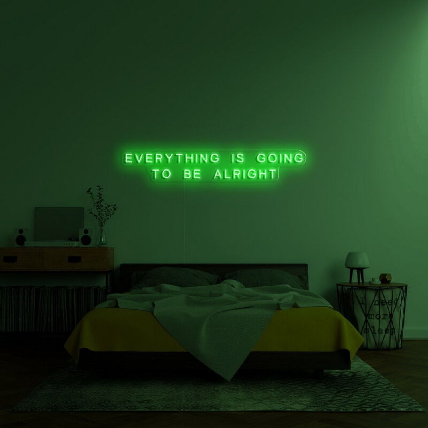 Everything Is Going To Be Alright Led Neon Sign For Positive Spaces - Shineneon