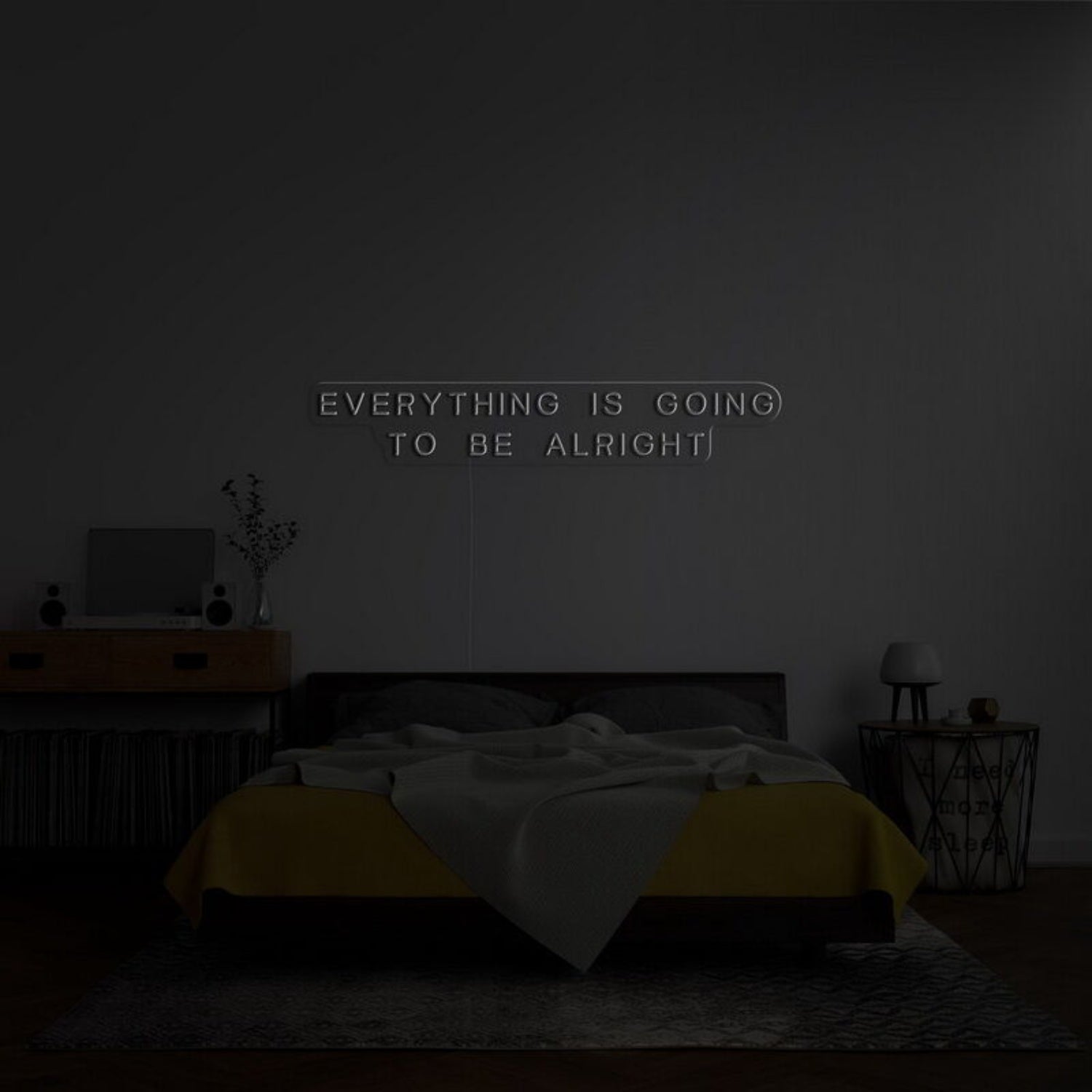 Everything Is Going To Be Alright Led Neon Sign For Positive Spaces - Shineneon
