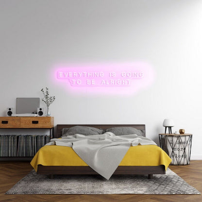 Everything Is Going To Be Alright Led Neon Sign For Positive Spaces - Shineneon