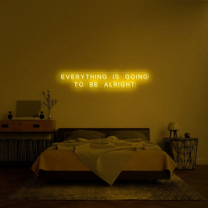 Everything Is Going To Be Alright Led Neon Sign For Positive Spaces - Shineneon