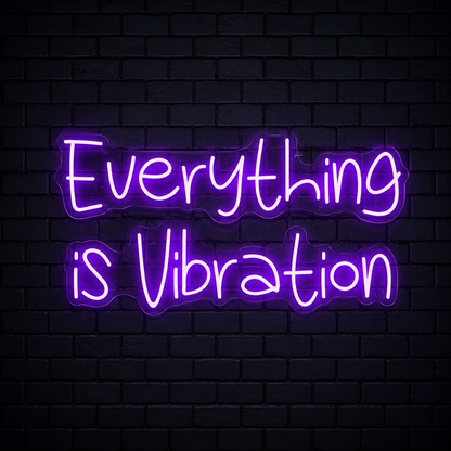 Everything Is Vibration Wall Decor LED Neon Sign - 01 Original Product Image