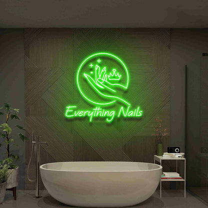 Everything Nails Reception Led Neon Sign Nail Salon Decor | Shineneon