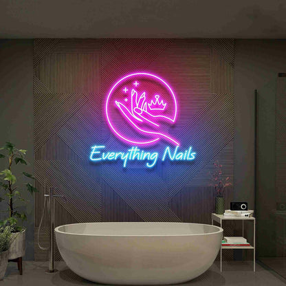 Everything Nails Reception Led Neon Sign Nail Salon Decor | Shineneon