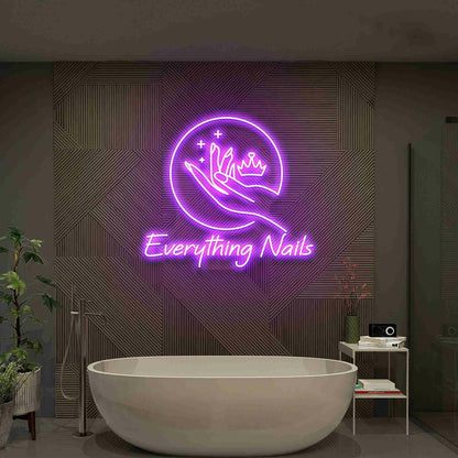 Everything Nails Reception Led Neon Sign Nail Salon Decor | Shineneon