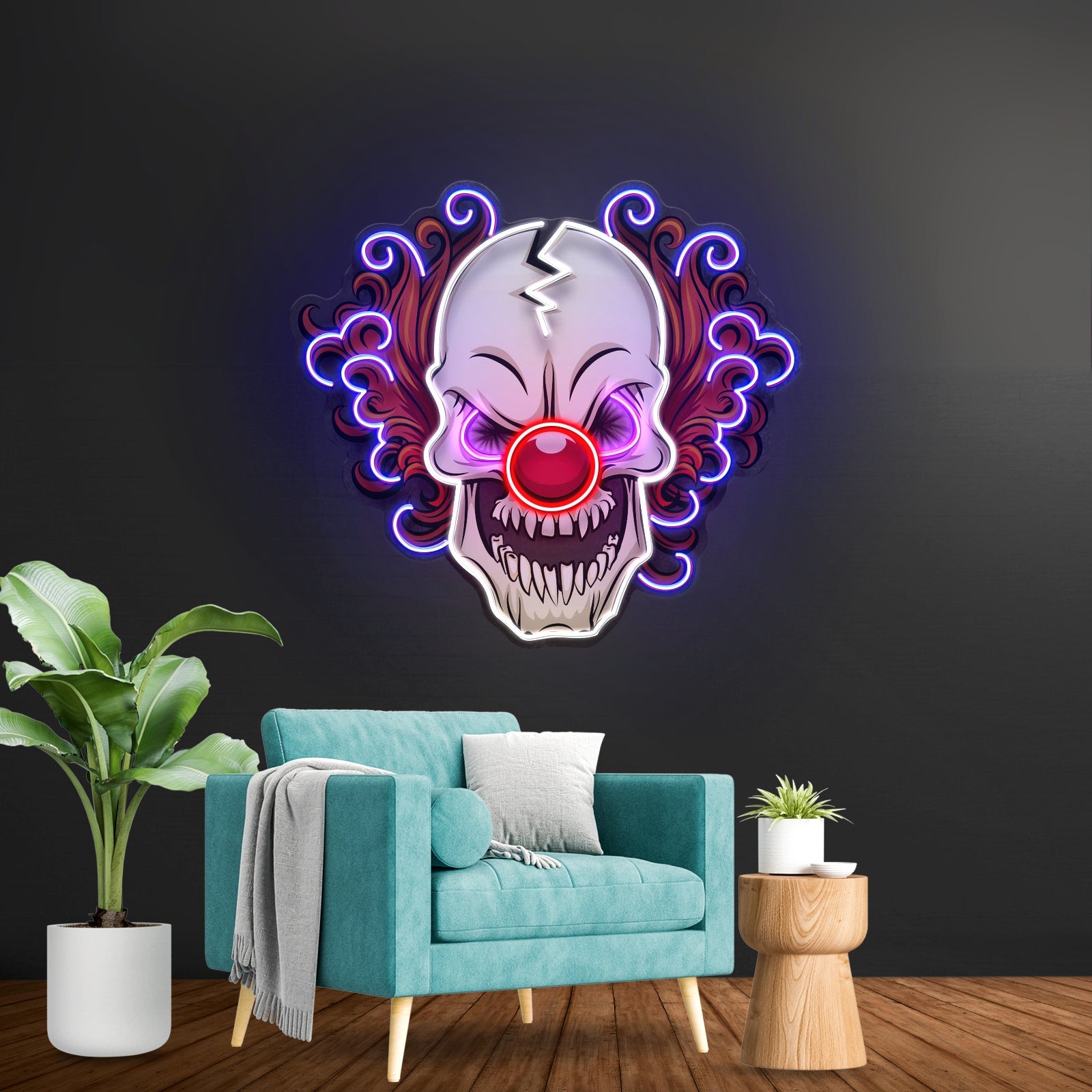Evil Clown Skull Led Neon Sign Light Custom Led Signs - Shineneon