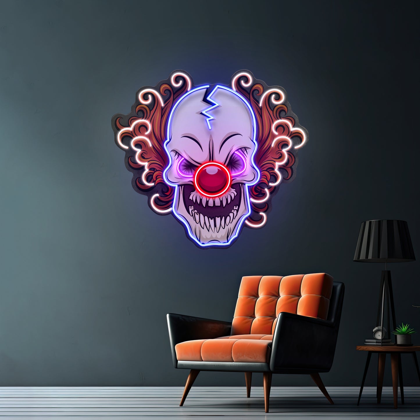 Evil Clown Skull Led Neon Sign Light Custom Led Signs