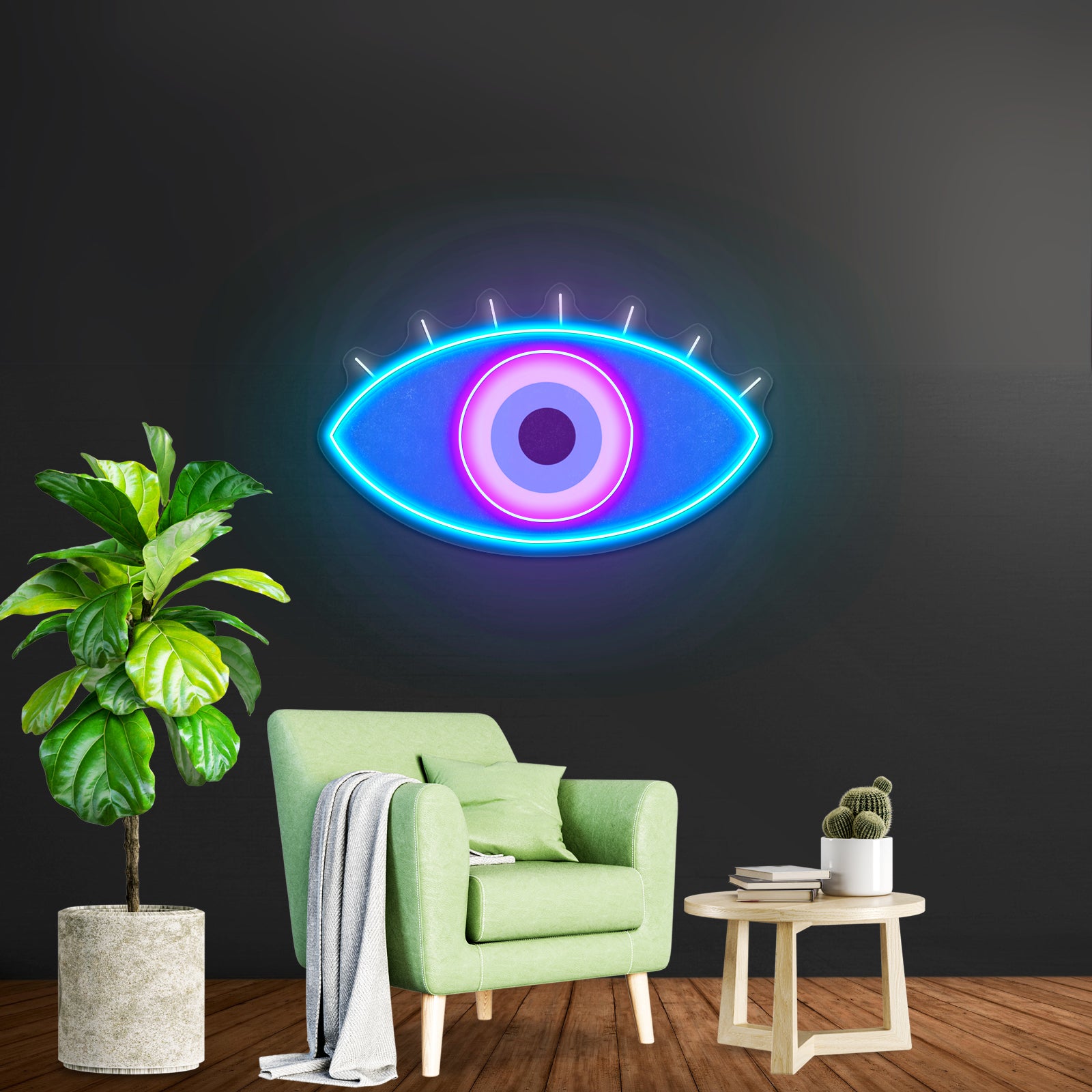 Evil Eye Room Lights Neon For Sale