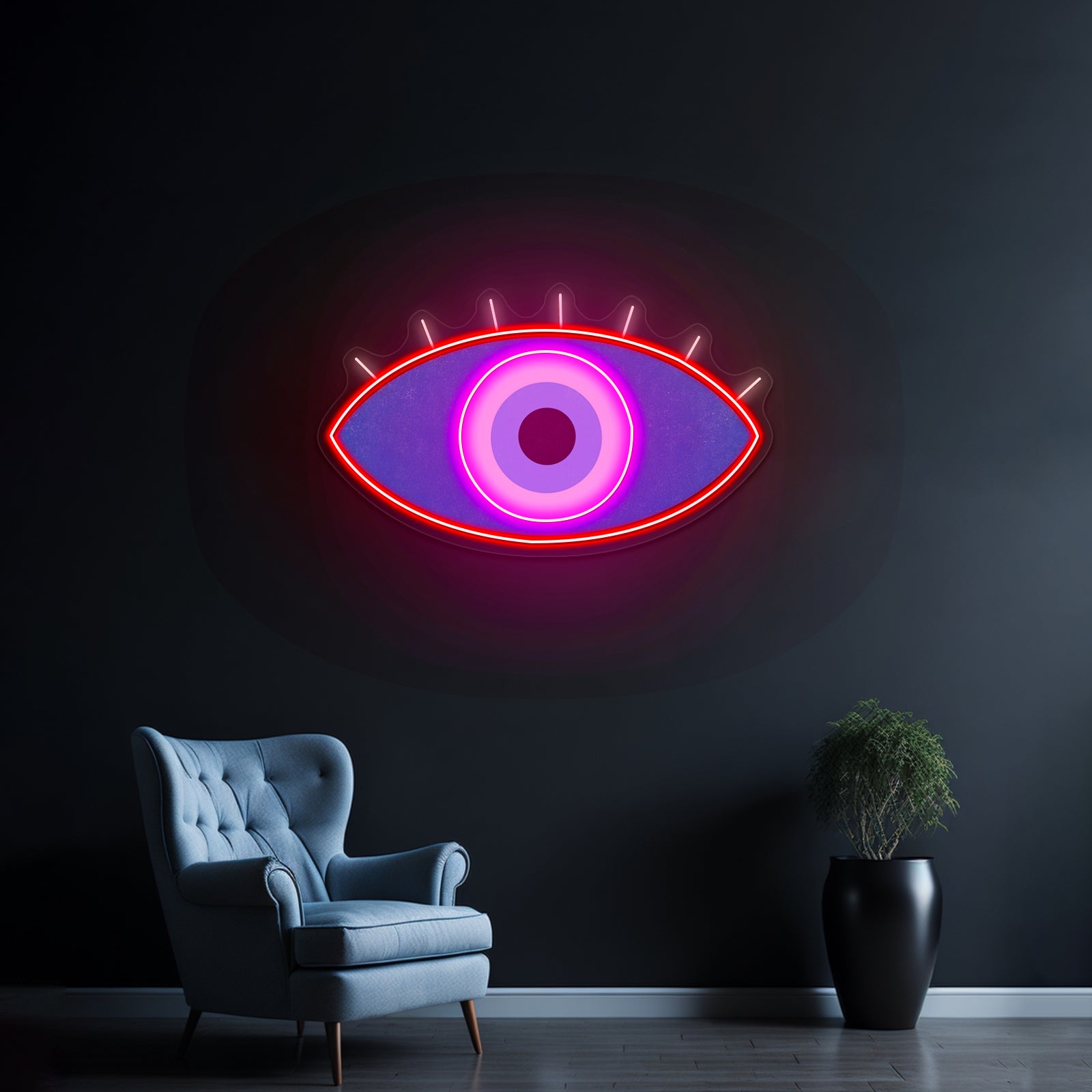 Evil Eye Room Lights Neon For Sale