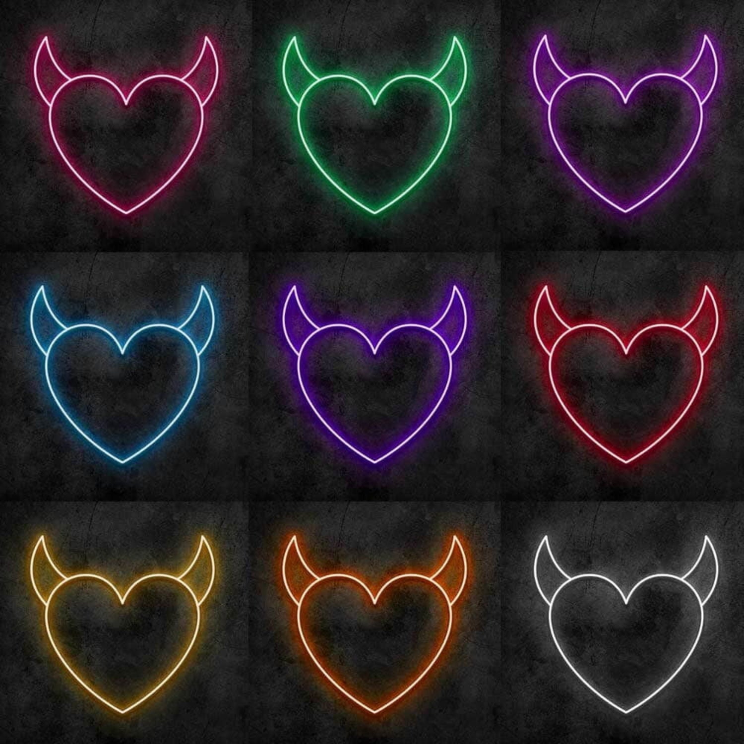 Evil Heart Neon Sign | Shineneon