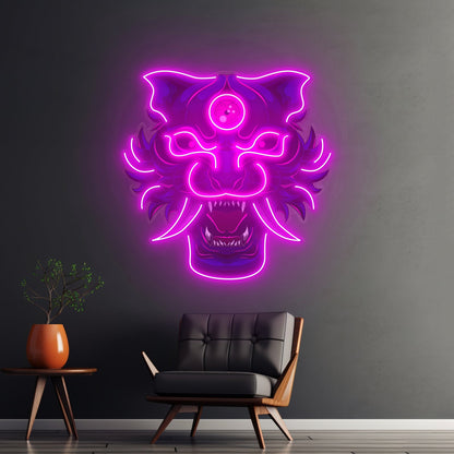 Evil Tiger Demon Led Neon Sign Light Custom Led Signs - Shineneon