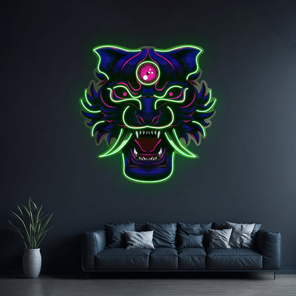 Evil Tiger Demon Led Neon Sign Light Custom Led Signs - Shineneon