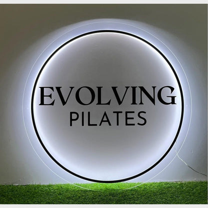 Evoliving Pilates Acrylic Business Logo Sign - Shineneon