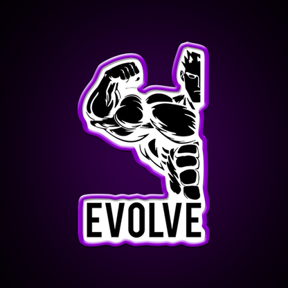 Evolve Fitness Running Muscle Bodybuilding Gym Fitness Led Neon Sign Rgb Color - LED neon sign view 9