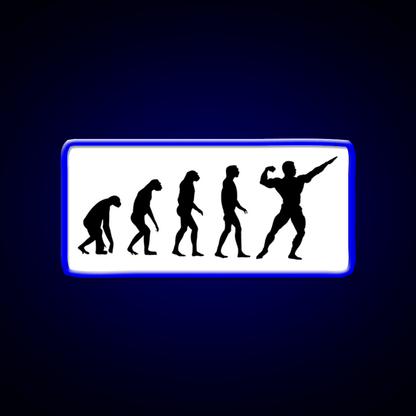 Evolved To Bodybuilding Gym Fitness Led Neon Sign Rgb Color - Shineneon