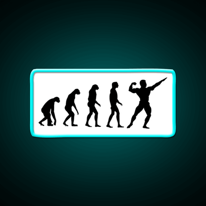 Evolved To Bodybuilding Gym Fitness Led Neon Sign Rgb Color - Shineneon