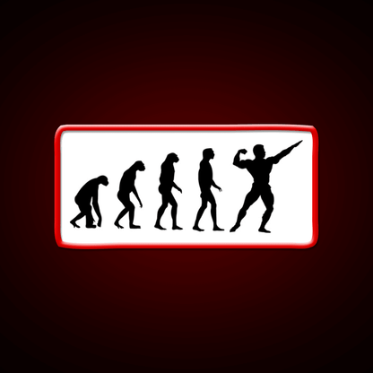 Evolved To Bodybuilding Gym Fitness Led Neon Sign Rgb Color - Shineneon