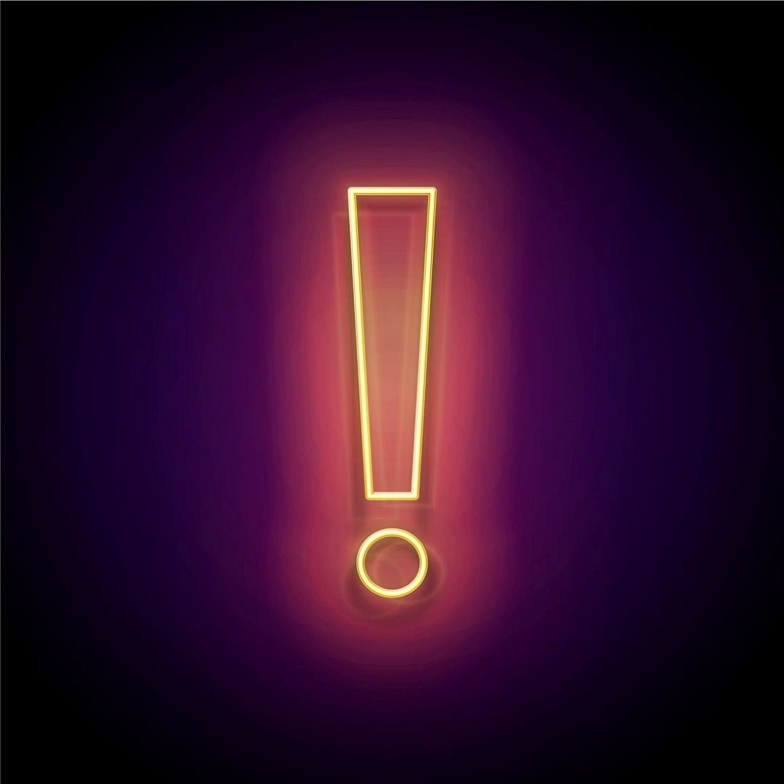 Exclamation Mark Led Sign Business Neon Sign - Shineneon