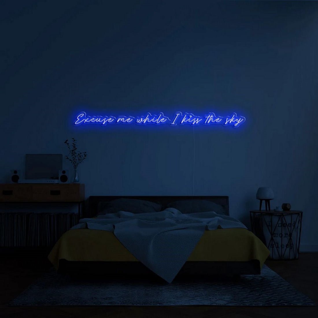 Excuse Me While I Kiss The Sky Led Sign Business Neon Sign - Shineneon