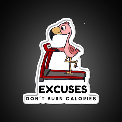 Excuses Dont Burn Calories Gym Fitness Led Neon Sign Rgb Color - Shineneon