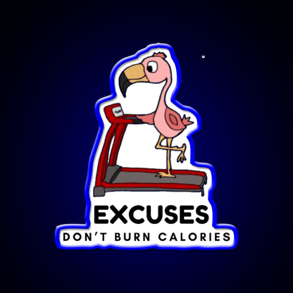 Excuses Dont Burn Calories Gym Fitness Led Neon Sign Rgb Color - Shineneon