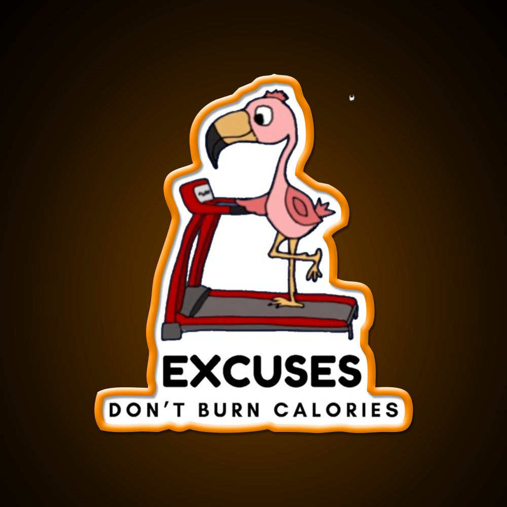 Excuses Dont Burn Calories Gym Fitness Led Neon Sign Rgb Color - Shineneon