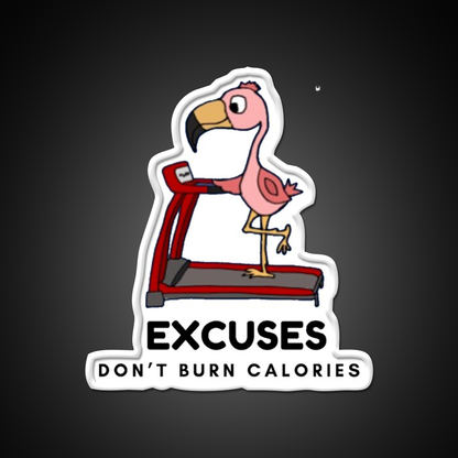 Excuses Dont Burn Calories Gym Fitness Led Neon Sign Rgb Color - LED neon sign view 11