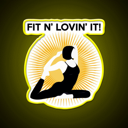 Exercise Shirts For Women Yoga Led Neon Sign Rgb Color