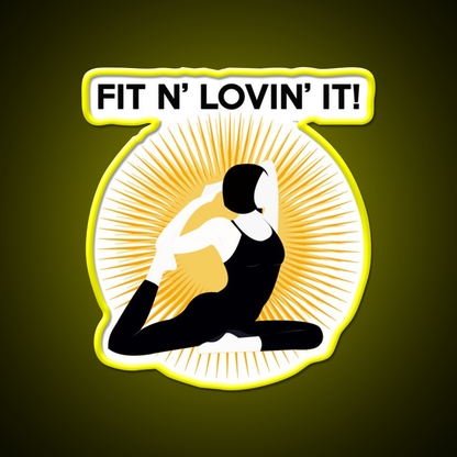 Exercise Shirts For Women Yoga Led Neon Sign Rgb Color