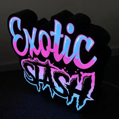 Exotic Stash 3D Frontlit Channel Letters Led Light Sign