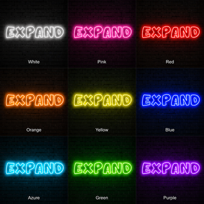 Expand Are Wall Decor LED Neon Sign - 05 Color Grid
