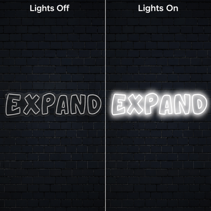 Expand Are Wall Decor LED Neon Sign - 06 Day Night Comparison