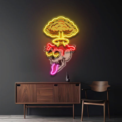 Exploded Skull Acrylic Artwork Led Neon Sign | Shineneon