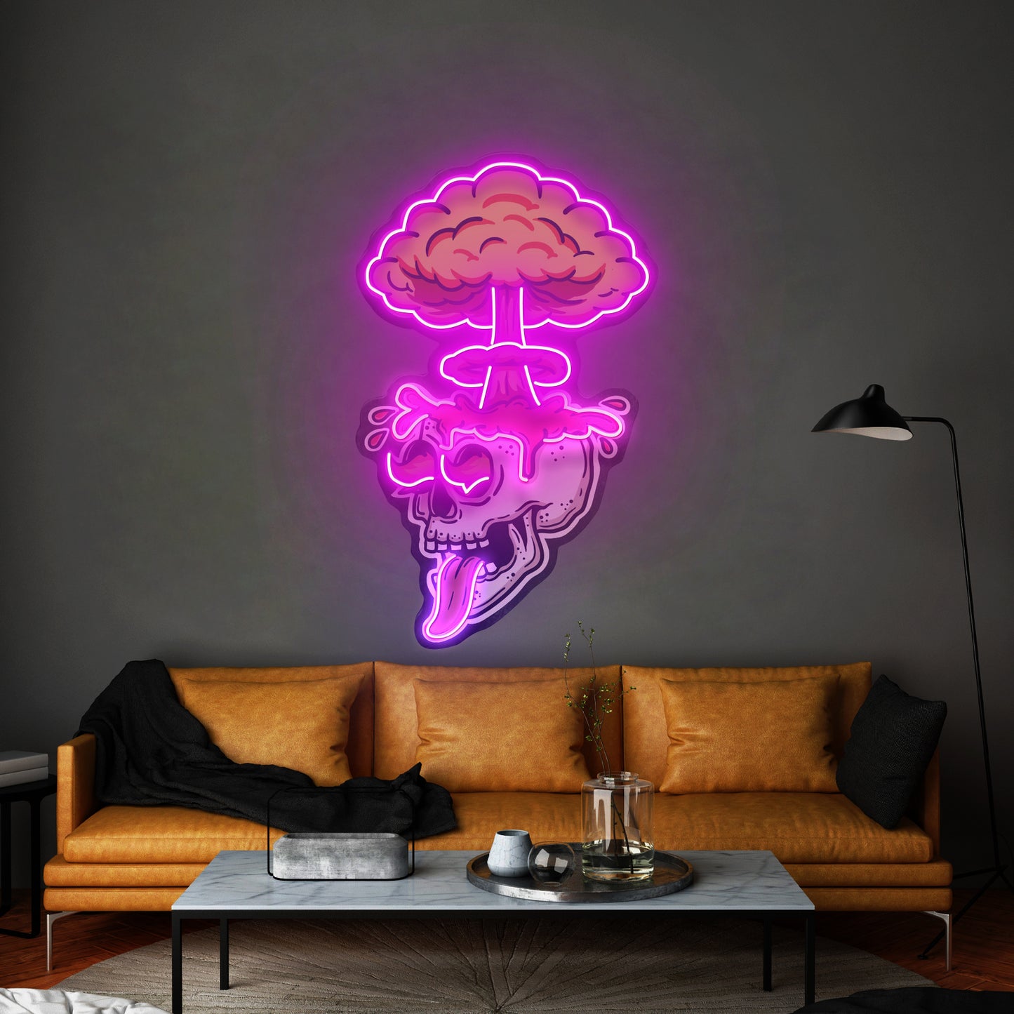 Exploded Skull Led Neon Sign Light Custom Led Signs