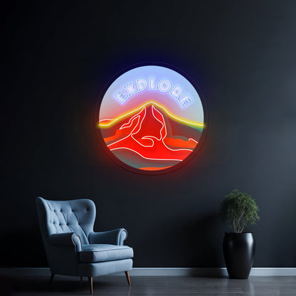 Explore Mountain Neon Signs Home Neon Wall Signs - Shineneon