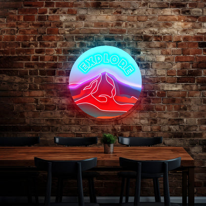 Explore Mountain Neon Signs Home Neon Wall Signs - Shineneon