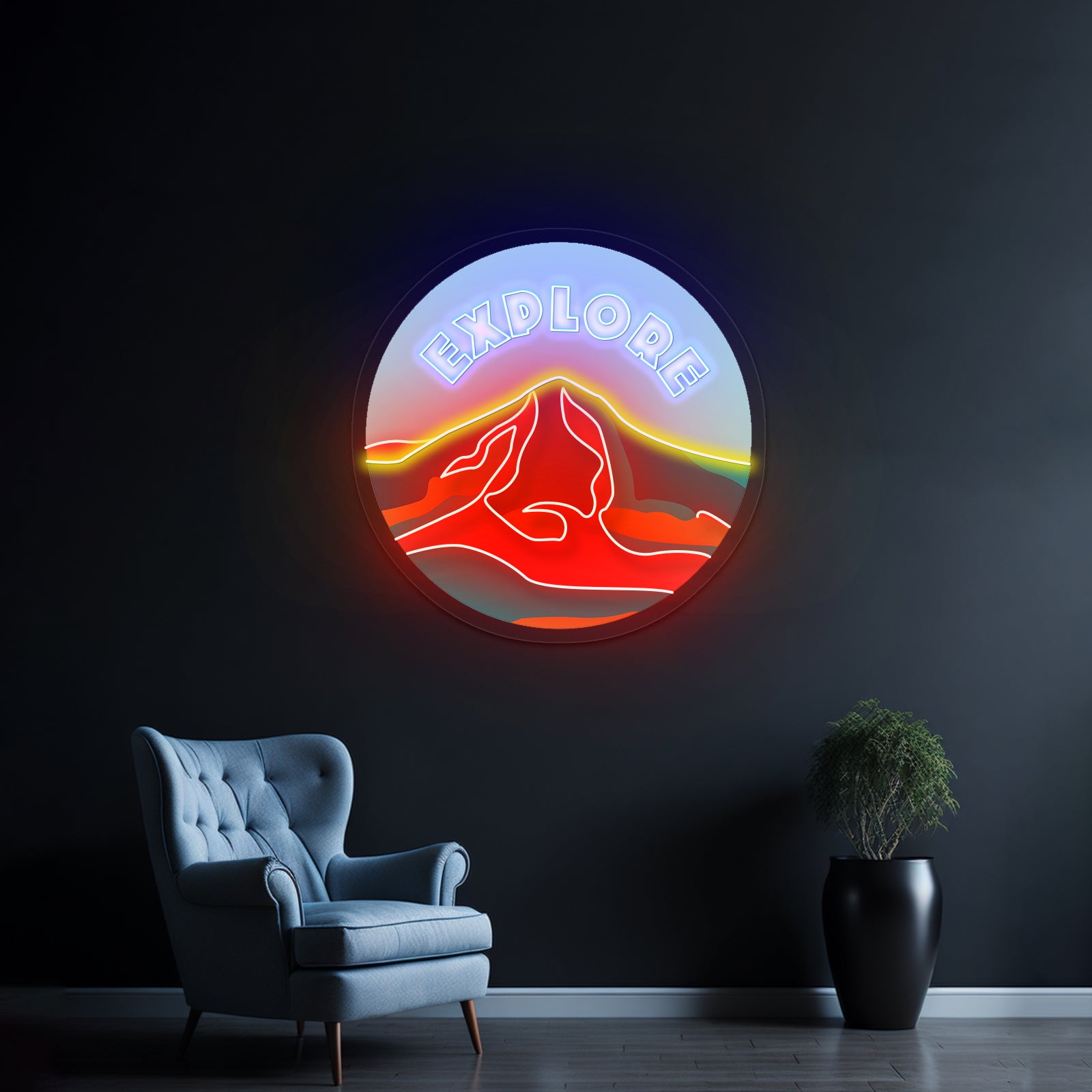 Explore Mountain Neon Signs Home Neon Wall Signs