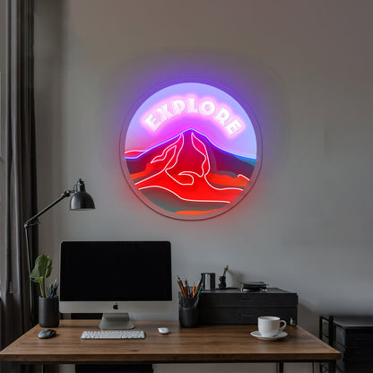 Explore Mountain Neon Signs Home Neon Wall Signs