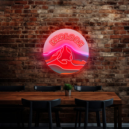 Explore Mountain Neon Signs Home Neon Wall Signs
