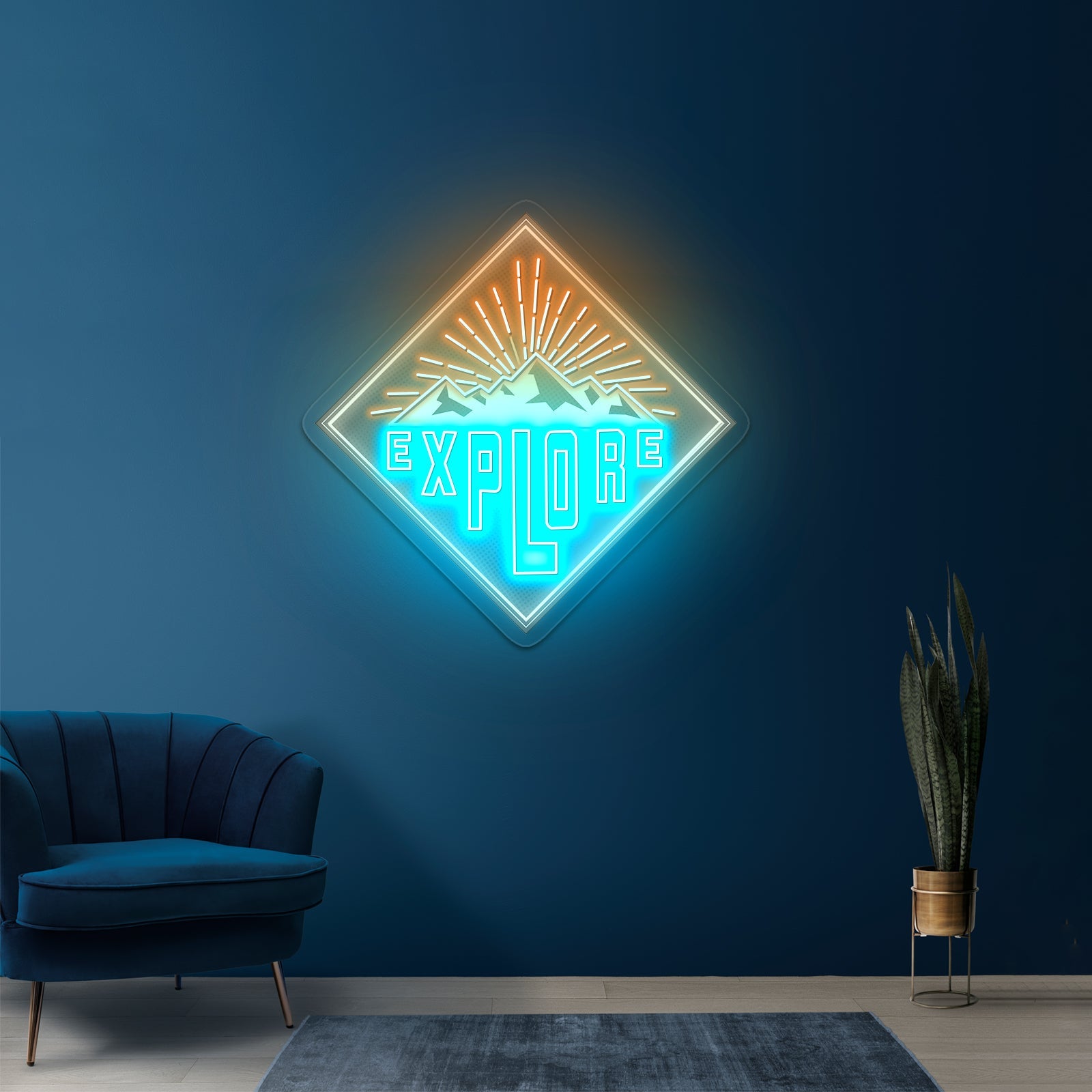 Explore Mountains Large Neon Signs - Shineneon