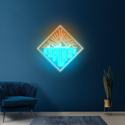 Explore Mountains Large Neon Signs - Shineneon