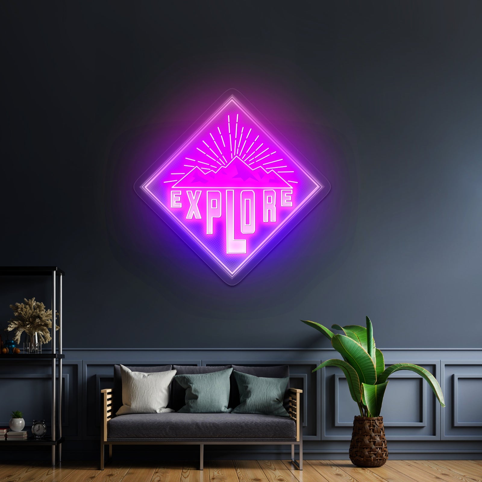Explore Mountains Large Neon Signs - Shineneon