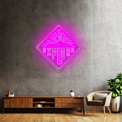 Explore Mountains Large Neon Signs - Shineneon