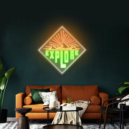 Explore Mountains Large Neon Signs - Shineneon