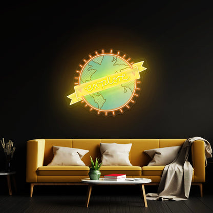 Explore World Neon Signs Custom Neon Light Sign - Shineneon