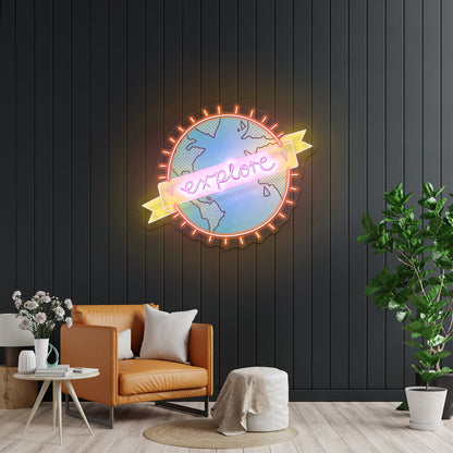 Explore World Neon Signs Custom Neon Light Sign - Shineneon