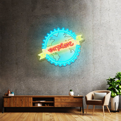 Explore World Neon Signs Custom Neon Light Sign - Shineneon